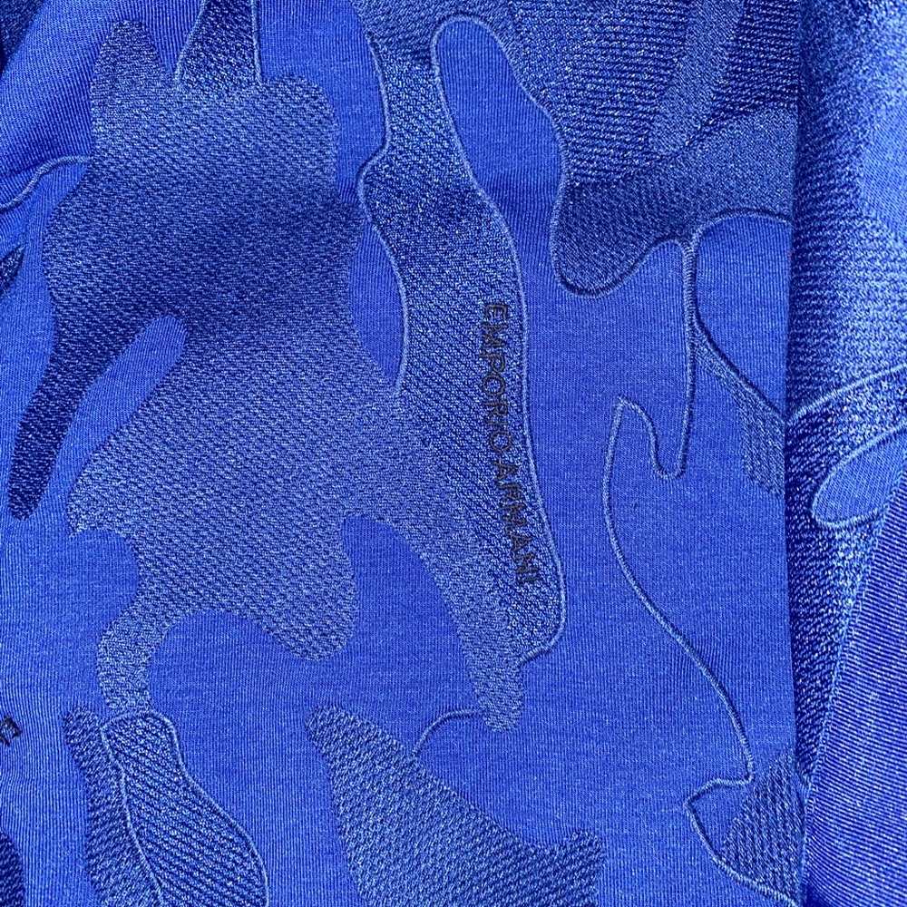 Emporio Armani blue camo hoodie - Picture 7 of 8